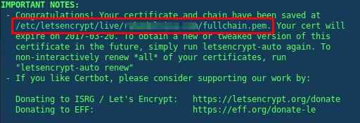 let's encrypt получение сертификата 