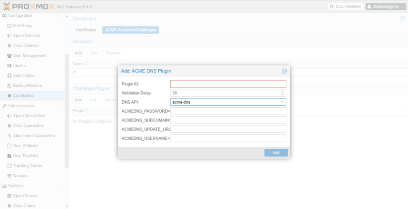 Установка сертификата SSL в Proxmox Mail Gateway